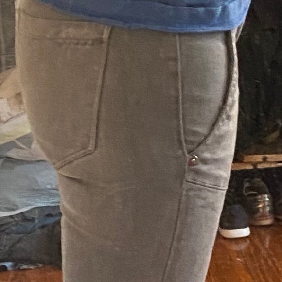 BLANKNYC Skinny Gray utility/Moto Jeans Size 24 - Picture 2 of 5